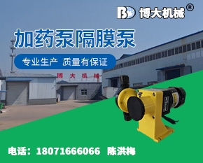 加药泵隔膜泵