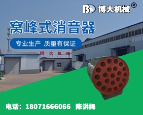 窝峰式消音器